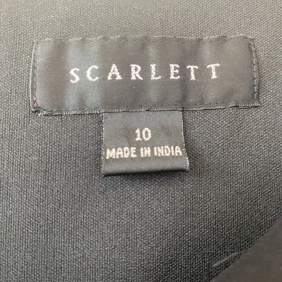 Scarlett Asymmetrical Black Dress - Picture 6 of 9